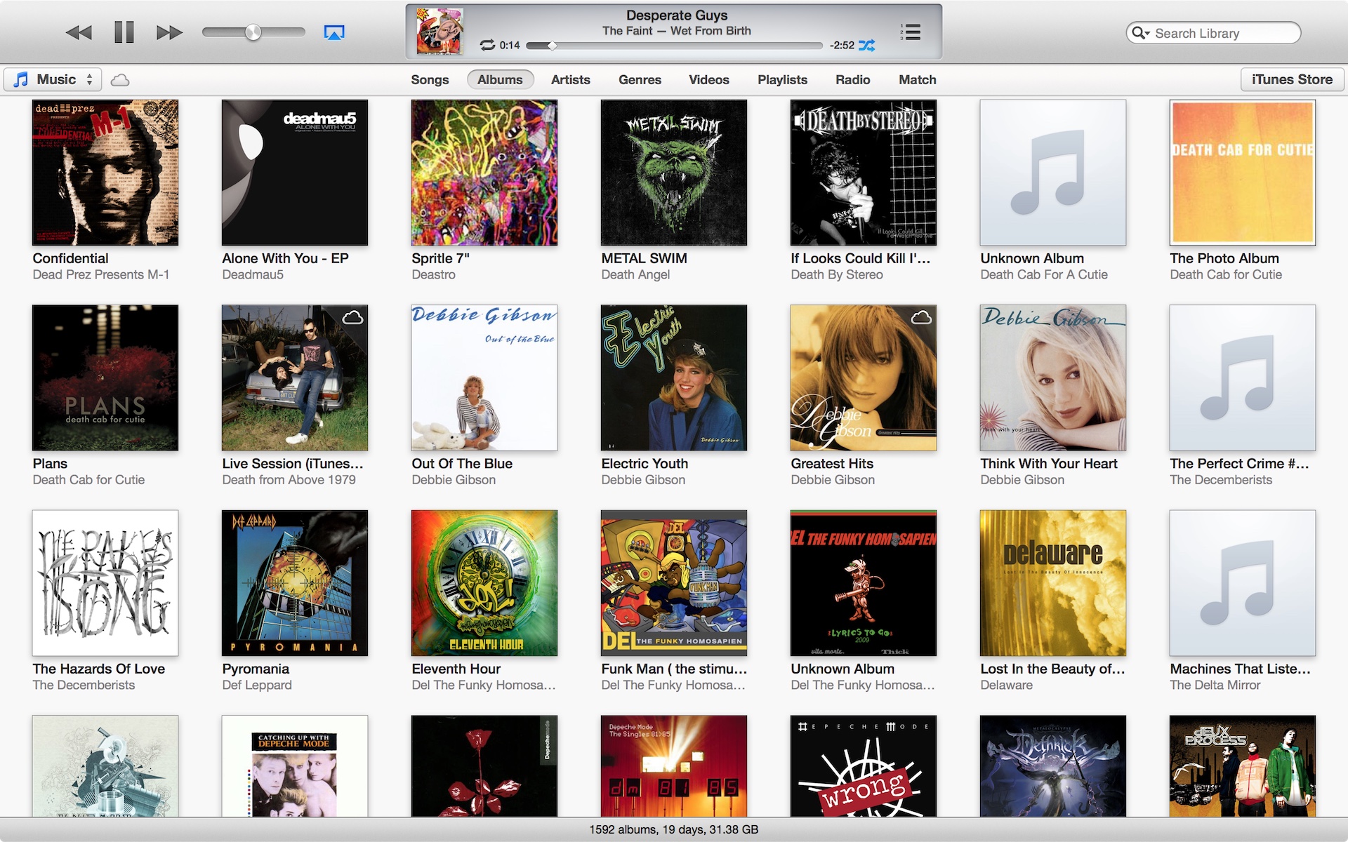 iTunes 11 Music Library Grid View (2012)